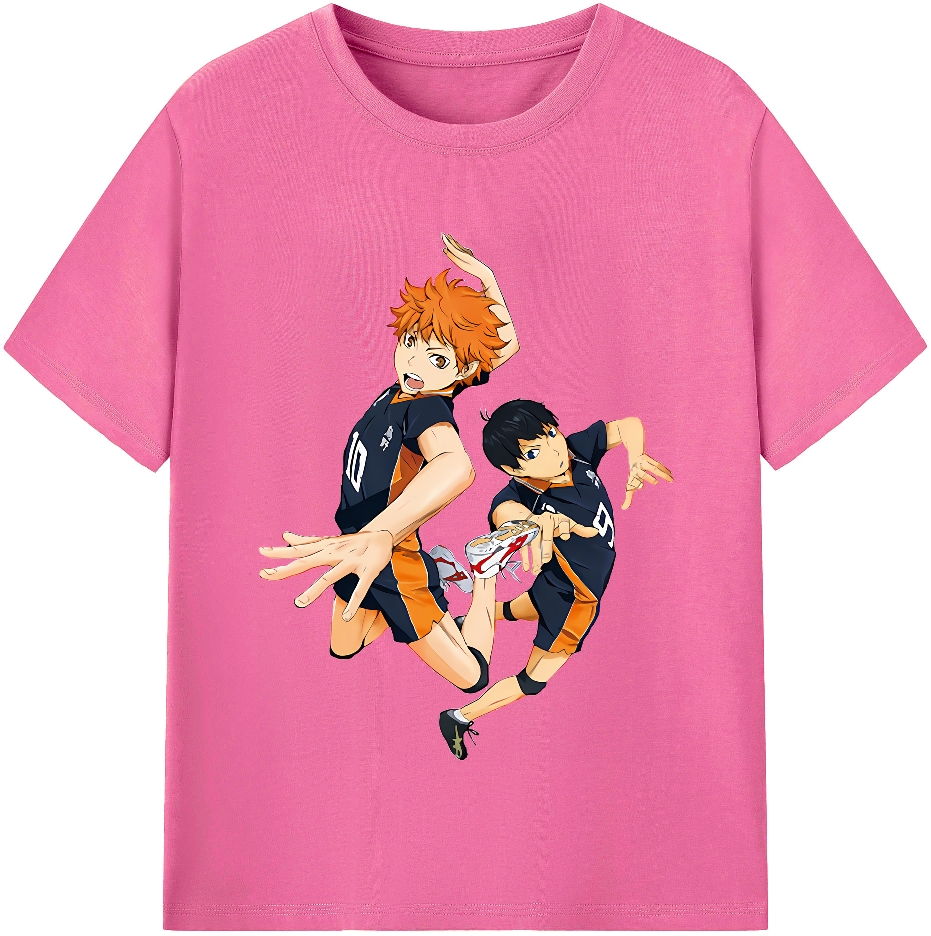 （画像用） ハイキュー!! Haikyu!! レディースカジュアルプリントTシャツ（綿100％）